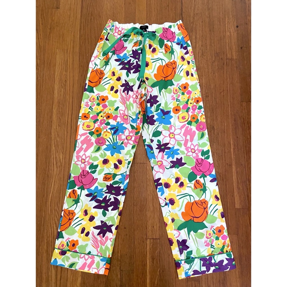 ☺️ J CREW ‘FLORA’ CHILL COTTON PANTS- VACAY-YAY READY SzM ! 🌺 🌴